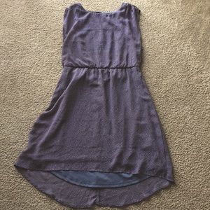 Maurices grey and pink polka dot dress